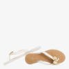Flip-flops pentru femei Piquyi albe - Încălțăminte