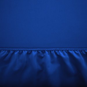 Foaie de bumbac albastru închis cu bandă elastică 140x200 - Foi