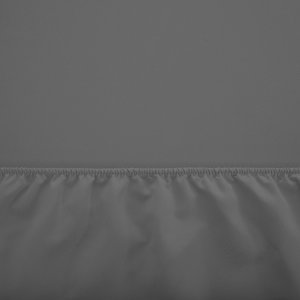 Foaie gri de bumbac cu bandă elastică 160x200 - Foi