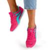 Fuksjowe sportowe buty damskie z niebieskimi wstawkami Kannasi - Obuwie