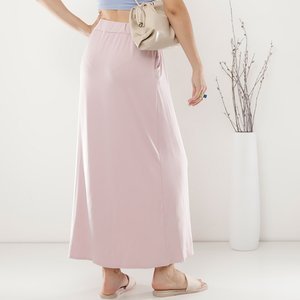 Fustă maxi roz pentru femei - Îmbrăcăminte