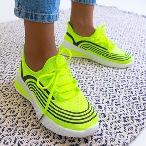 Încălțăminte sport pentru femei de culoare verde neon Gordani - Încălțăminte