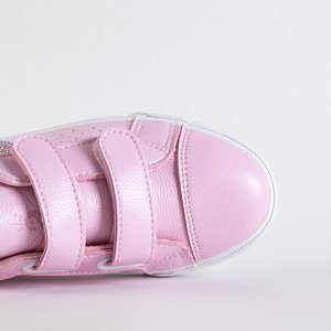 Încălțăminte sport roz pentru copii cu inserții sclipici Maris- Pantofi