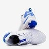 Jasnoszare sportowe buty damskie z niebieskimi wstawkami Toledo - Obuwie