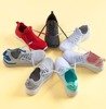 Jasnoszare sportowe buty damskie z niebieskimi wstawkami Toledo - Obuwie