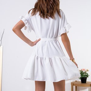 Mini rochie albă de damă pentru femei - Îmbrăcăminte