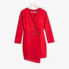 Mini sukienka a'la marynarka w kolorze czerwonym - Odzież