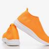 Neonowe pomarańczowe sportowe buty slip - on Brize - Obuwie