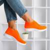 Neonowe pomarańczowe sportowe buty slip - on Brize - Obuwie