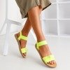 Neonowe zielone sandały Redish - Obuwie
