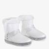 OUTLET Cizme de zăpadă albe pentru femei pe platforma Roselyn - Încălțăminte