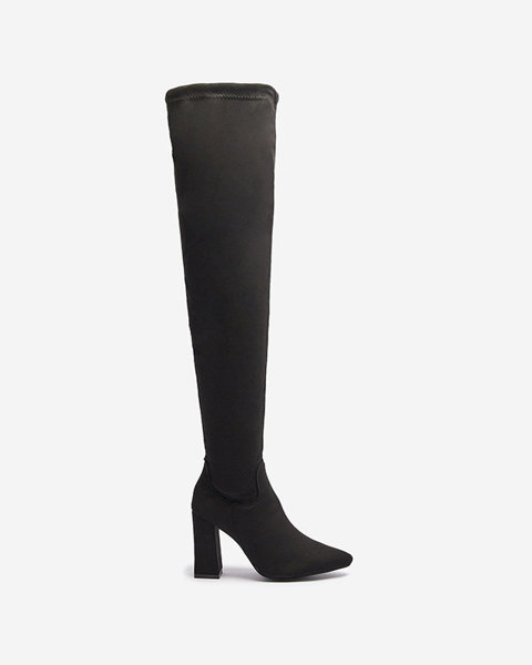 OUTLET Cizme stiletto negre de damă din piele ecologică Nerreg- Footwear