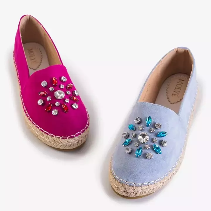 OUTLET Espadrile dama fuchsia cu decoratiuni Lucila - Pantofi