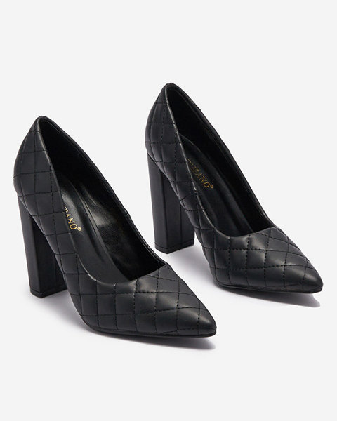 OUTLET Pantofi de damă negri cu ștanțare Torosa- Footwear