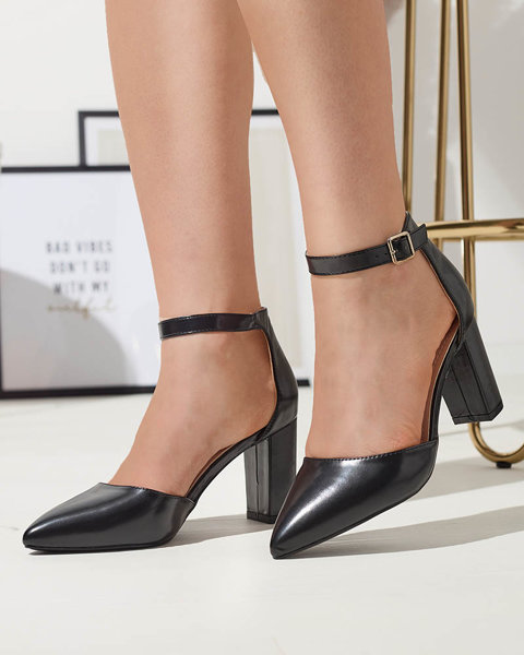 OUTLET Pantofi de damă pe post de pantofi de culoare neagră- Încălțăminte