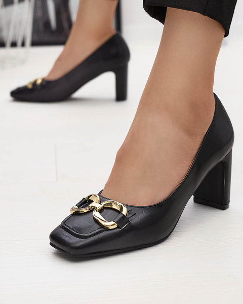 OUTLET Pantofi negri de damă pe post de pantofi Cancoro- Footwear