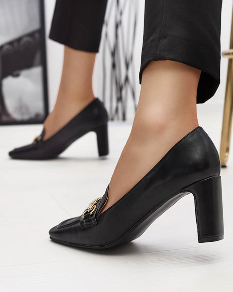 OUTLET Pantofi negri de damă pe post de pantofi Kolalic- Footwear