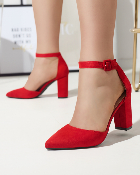 OUTLET Pantofi roșii de damă pe post de pantofi Reifini- Footwear