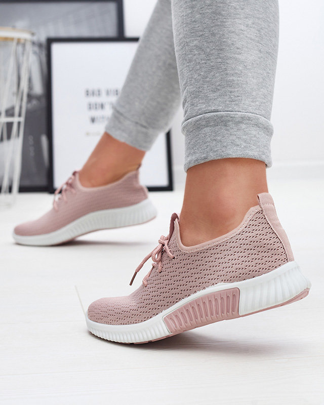 OUTLET Pantofi sport din material textil pentru femei roz Vobbu- Footwear