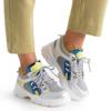 OUTLET Pantofi sport gri cu inserții colorate Barteks - Pantofi