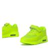 OUTLET Pantofi sport pentru copii de culoare galben neon Franny - Încălțăminte
