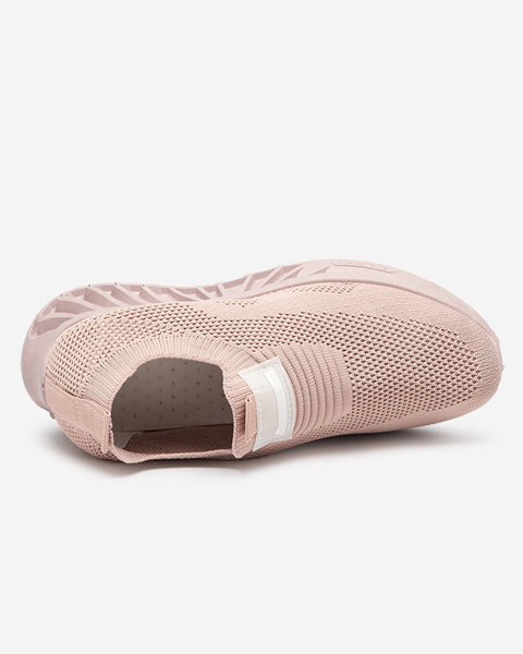 OUTLET Pantofi sport țesuți roz pentru femei Rozane- Încălțăminte
