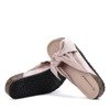 OUTLET Papuci roz cu fundă Tana - Încălțăminte