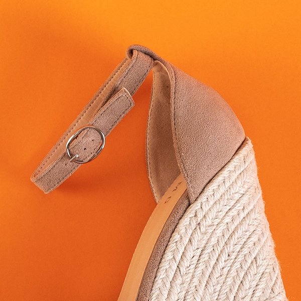 OUTLET Sandale cu platformă pentru femei maro de Meylasi- Footwear
