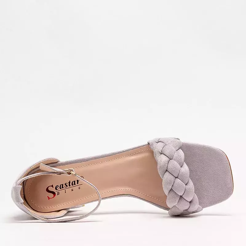 OUTLET Sandale dama gri cu curea decorata Venesi - Pantofi