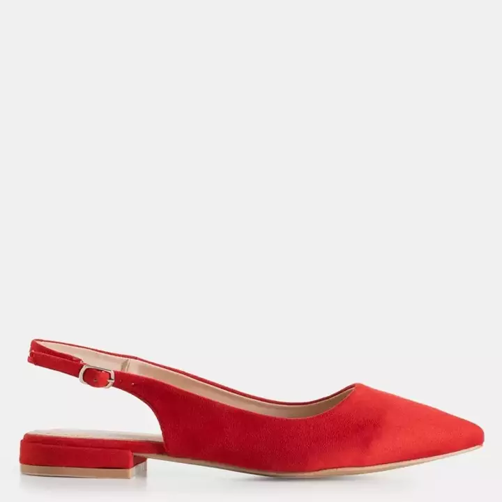 OUTLET Sandale plate pentru femei roșii Amaret - Încălțăminte