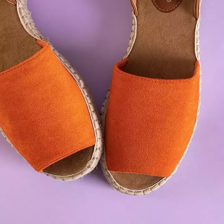 OUTLET Sandale portocalii pentru femei de la Alvina - Încălțăminte