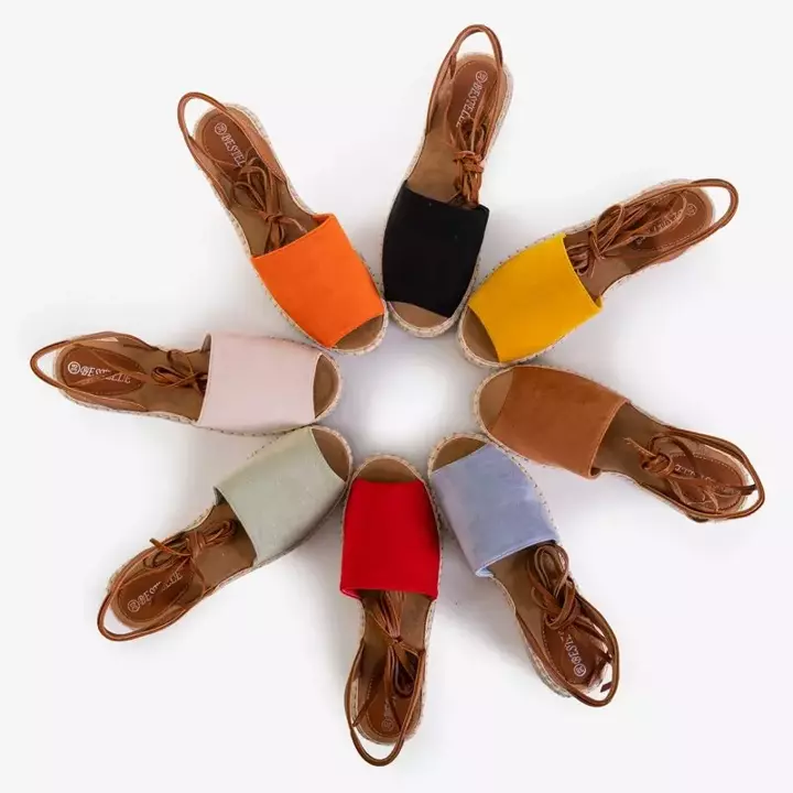 OUTLET Sandale portocalii pentru femei de la Alvina - Încălțăminte