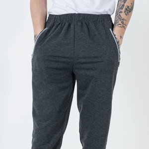 Pantaloni de bărbați gri închis - Îmbrăcăminte