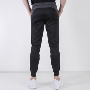 Pantaloni de trening negri pentru bărbați - Îmbrăcăminte