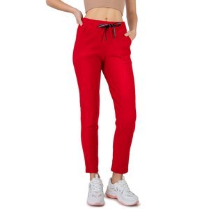 Pantaloni de trening roșii pentru femei - Îmbrăcăminte