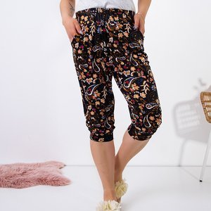 Pantaloni pentru femei cu model 3/4 PLUS SIZE - Îmbrăcăminte