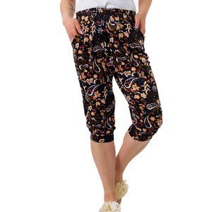 Pantaloni pentru femei cu model 3/4 PLUS SIZE - Îmbrăcăminte