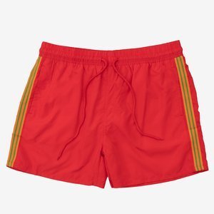 Pantaloni scurți de bărbați cu dungi roșii - Îmbrăcăminte