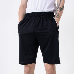 Pantaloni scurți de culoare neagră pentru bărbați - Îmbrăcăminte