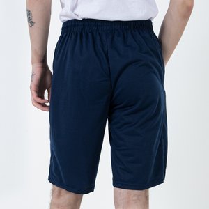 Pantaloni scurți pentru bărbați bleumarin - Îmbrăcăminte