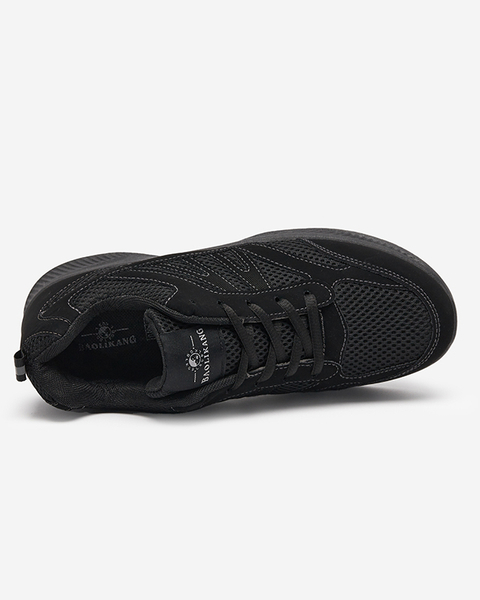 Pantofi negri pentru bărbați cu șireturi Beniro - Încălțăminte