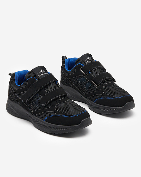 Pantofi pentru bărbați, albastru și negru, Beniros Velcro - Încălțăminte