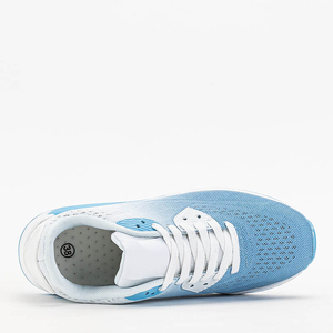 Pantofi sport cu platforma Tigeris albastru si alb - Incaltaminte