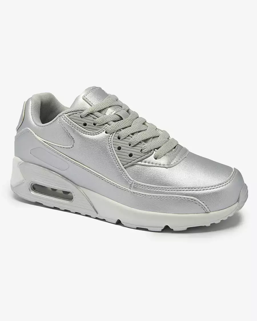 Pantofi sport cu șiret pentru femei de culoare argintie Moteri - Încălțăminte