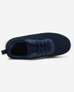Pantofi sport de damă bleumarin cu șireturi Opolina - Încălțăminte