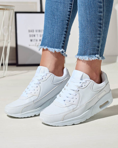 Pantofi sport de damă de culoare albă Delluni- Footwear