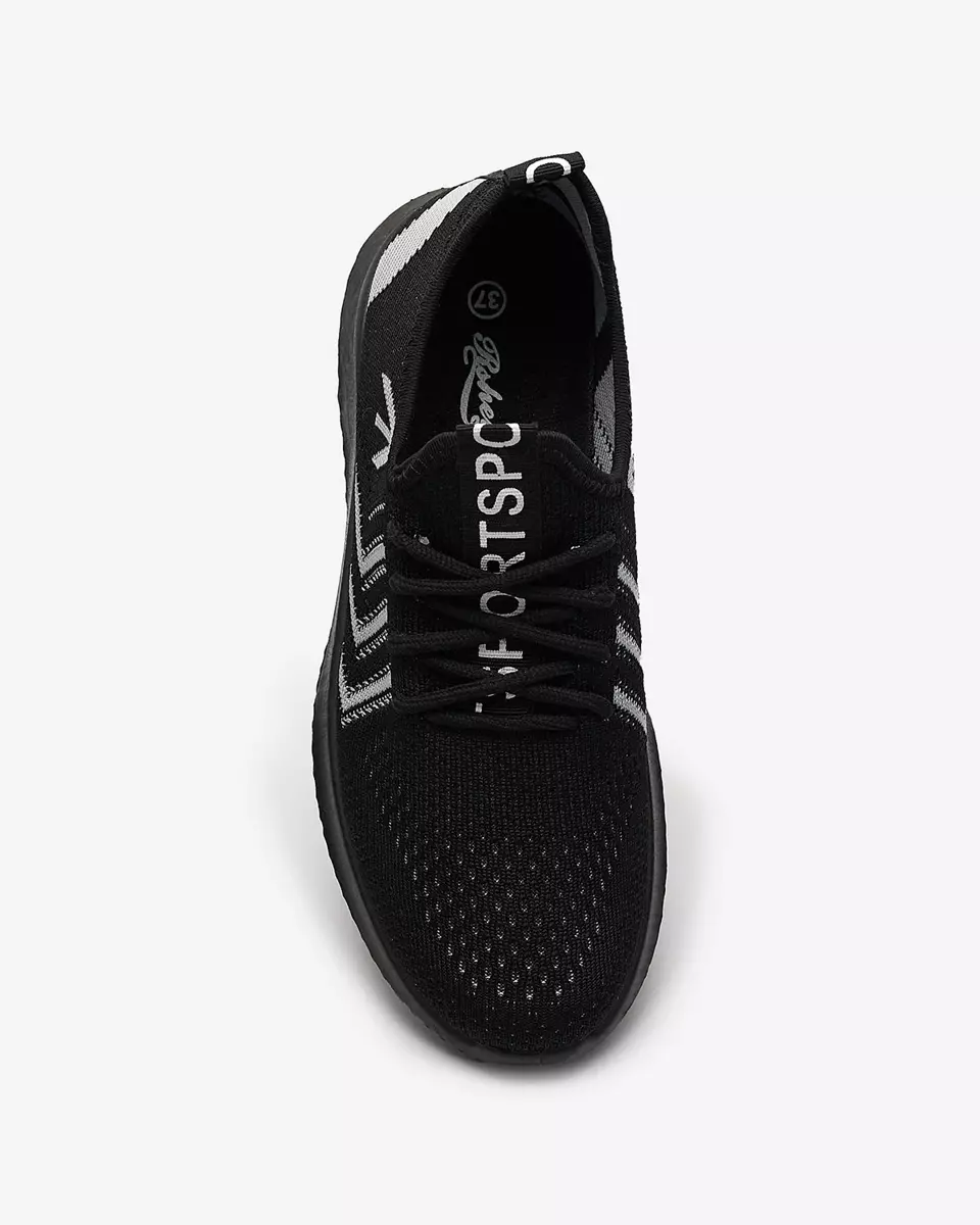 Pantofi sport de damă din material textil de culoare neagră Leridis - Încălțăminte