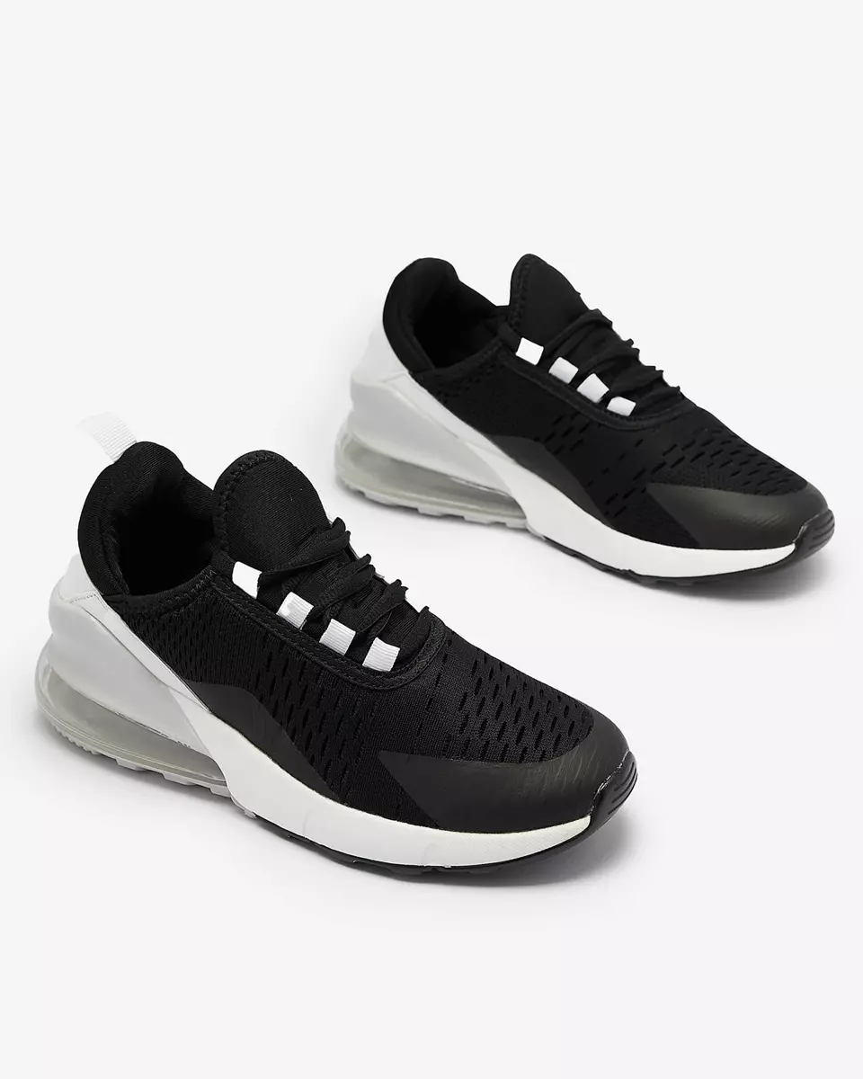 Pantofi sport de damă negri cu inserție albă Neterika - Încălțăminte