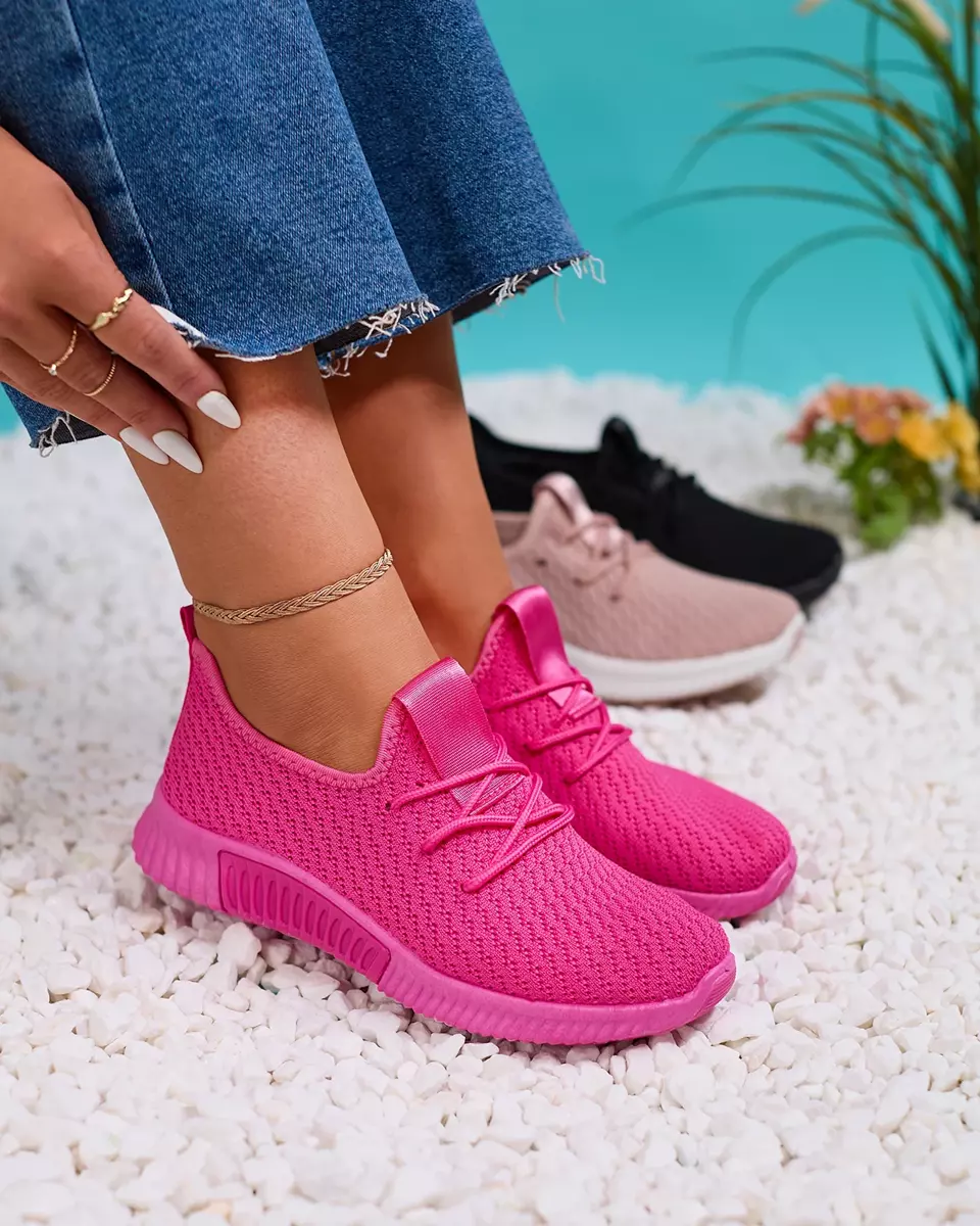 Pantofi sport din material textil pentru femei Fuchsia Vobbu- Footwear