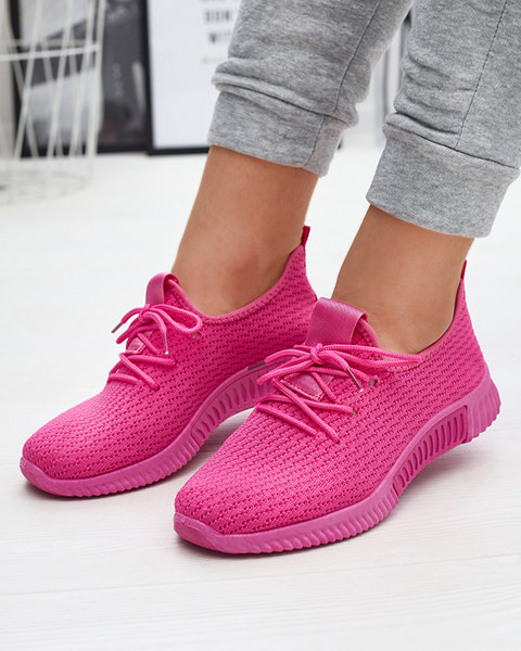 Pantofi sport din material textil pentru femei Fuchsia Vobbu- Footwear
